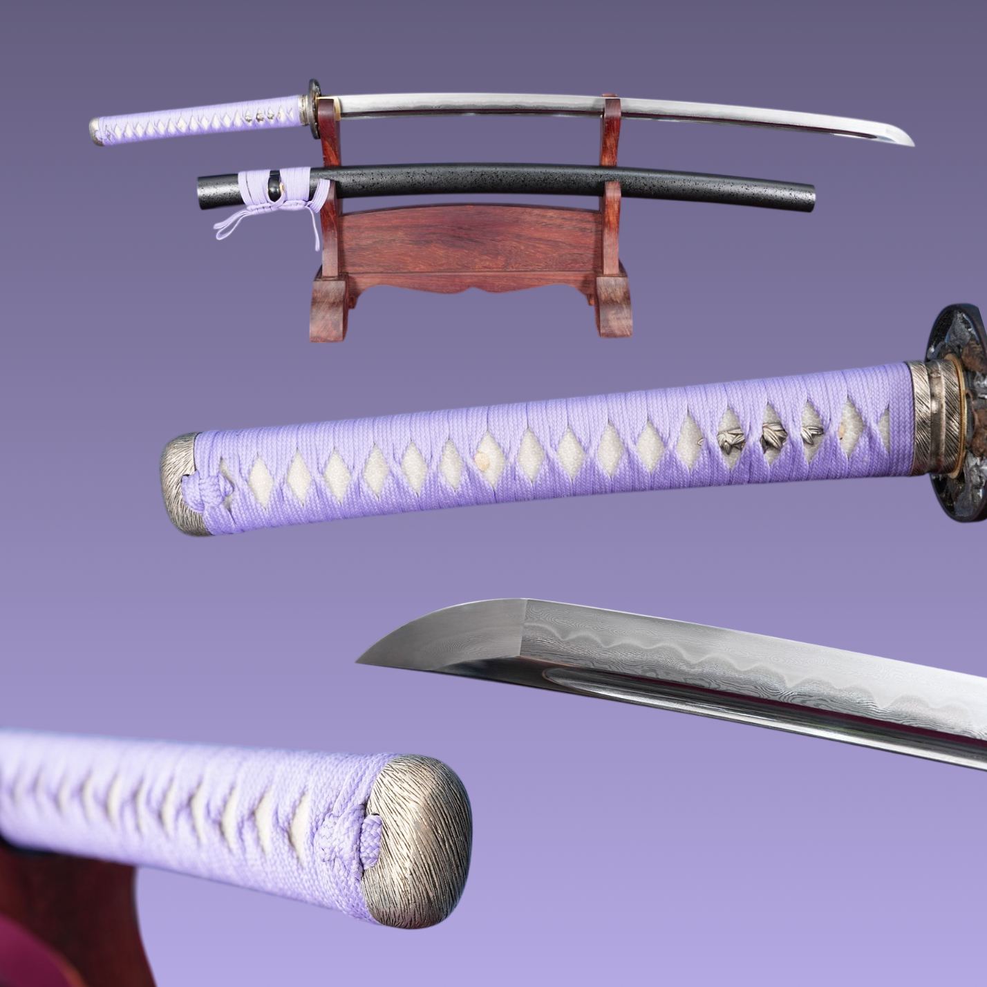 Ashura Katana - Honsanmai 32.768 Damascus