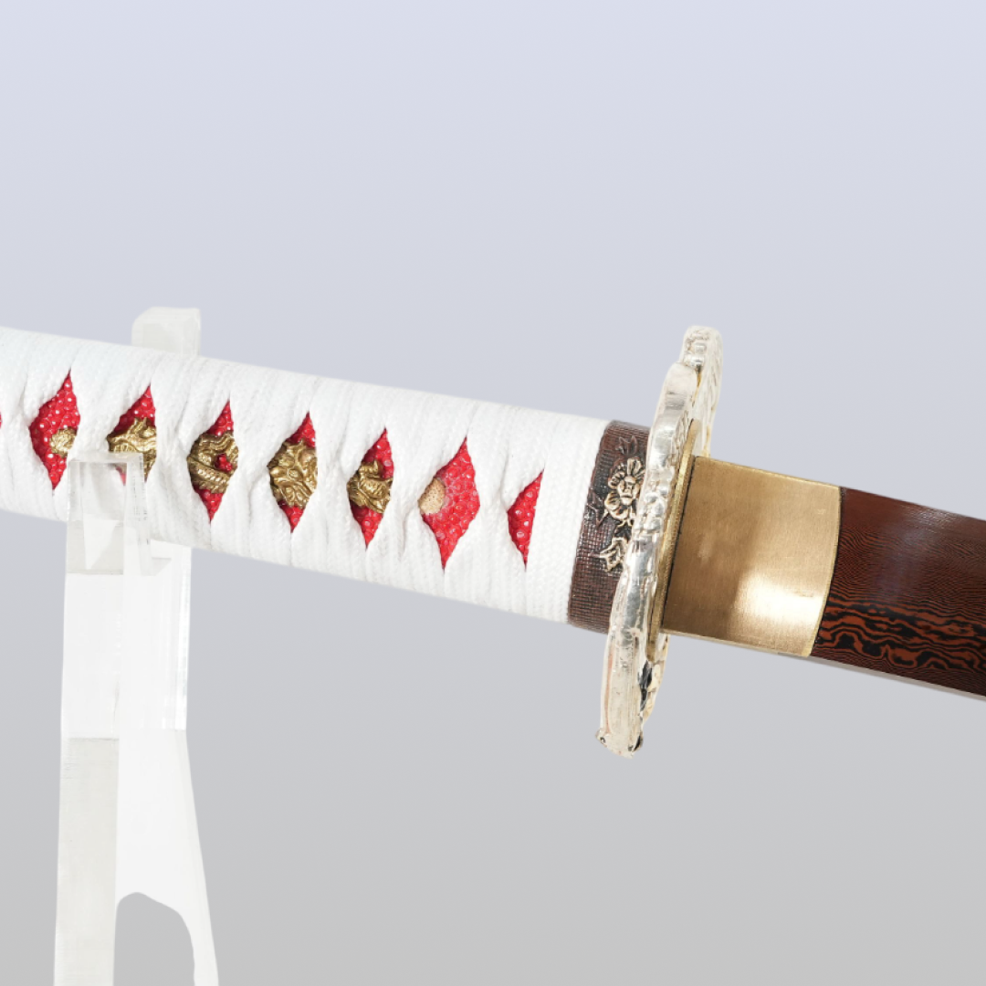 Hiroshi Katana2048 Damascus Red Blade