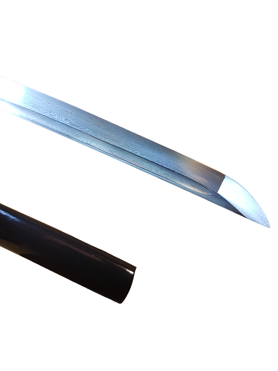Katana Kusanagi with Gold and Silver Tsuba – Damascus 2048