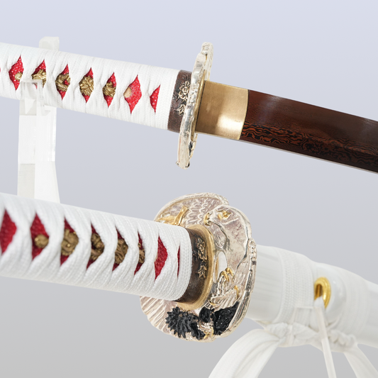 Hiroshi Katana2048 Damascus Red Blade