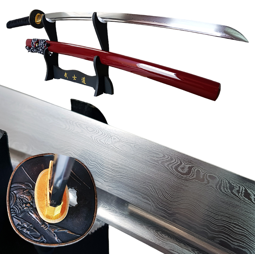 Katana Rikai – 2048 Damascus Steel